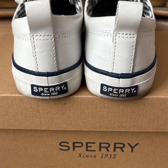 Sperry White Leather Sneakers - Picture 3 of 6